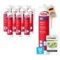 Preview: 12x Alfa Silikon N (Bau-Silikon) Steingrau (300 ml)