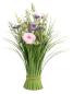 Preview: Grasbüschel stehend mit Frühlings-Blumen 40cm