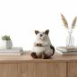 Preview: Dekokatze im Cartoon-Stil Creme-Braun 36 cm 704597