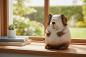 Preview: Deko-Hund Creme-Braun 24 cm Cartoon-Stil 704689