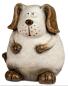 Preview: Deko-Hund Creme-Braun 36 cm Cartoon-Stil 704696