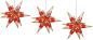 Preview: Hasslauer Weihnachtssterne Weihnachtsstern beleuchtet, 3D Leuchtstern (Rot, 16 cm (3er Set Innenstern))