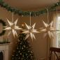 Preview: Hasslauer Weihnachtssterne Weihnachtsstern beleuchtet, 3D Leuchtstern (Weiß, 16 cm (3er Set Innenstern))