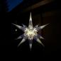 Preview: Hasslauer Weihnachtssterne Weihnachtsstern beleuchtet, 3D Leuchtstern (Blau Gold, 75 cm (Außenstern))