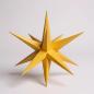 Preview: Hasslauer Weihnachtssterne Weihnachtsstern beleuchtet, 3D Leuchtstern (Gelb, 75 cm (Außenstern))