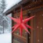 Preview: Hasslauer Weihnachtssterne Weihnachtsstern beleuchtet, 3D Leuchtstern (Rot, 75 cm (Außenstern))