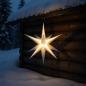 Preview: Hasslauer Weihnachtssterne Weihnachtsstern beleuchtet, 3D Leuchtstern (Weiß, 75 cm (Außenstern))