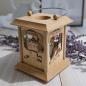 Preview: Tischlaterne "Strehla" 11,5x11,5x17 cm, Holz Erzgebirgische Holzkunst