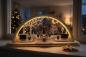 Preview: Seidel LED-Schwibbogen Kurrende mit integriertem Sockel – 55 cm 550-08-LED