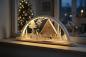 Preview: Seidel LED-Schwibbogen „Bescherung“ – 55 × 23 cm 550-16-LED