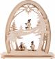 Preview: Seidelbogen „Wintersportler“ mit LED-Beleuchtung – 31 × 33 cm 812-G-LED