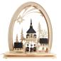 Preview: Seidel LED Schwibbogen „Seiffener Kirche mit Stollen“ 823-G