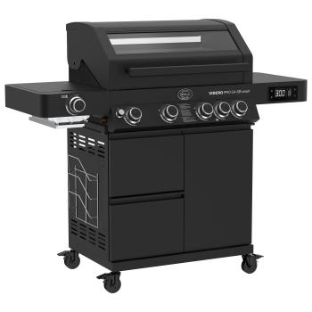 Gasgrill Rösle VIDERO PRO G4-SB smart Vario+ 50mbar + GRATIS Grillzange