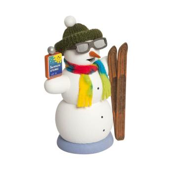 Kuhnert Räucherfigur Schneemann Après-Ski (13 cm)