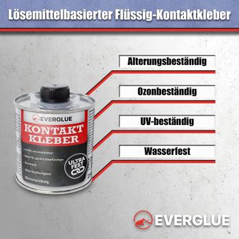 Preview: Everglue Kontaktkleber elastisch wasserfest 250g Pinseldose