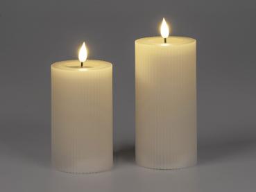 LED-Kerze 15 cm mit Echtwachs & Flackereffekt – Stimmungsvolles Licht für dein Zuhause