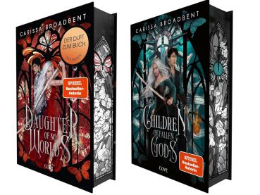 Preview: Carissa Broadbent - Daughter of No Worlds + Children of Fallen Gods + 1 magnetisches Lesezeichen