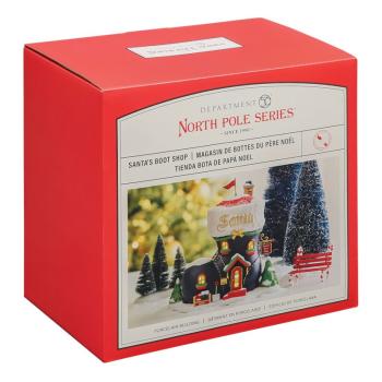 Preview: Santas Stiefelladen – Nordpoldorf Weihnachtsfigur leuchtend