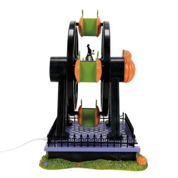 Preview: Pumpkintown Riesenrad mit Beleuchtung & Goofy – Disney Village by D56