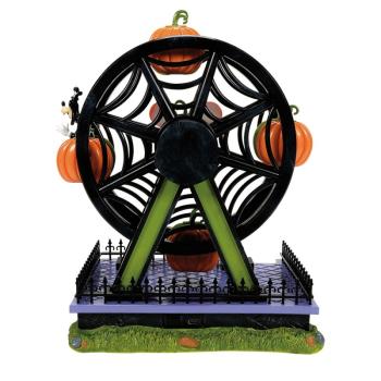 Preview: Pumpkintown Riesenrad mit Beleuchtung & Goofy – Disney Village by D56