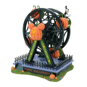 Pumpkintown Riesenrad mit Beleuchtung & Goofy – Disney Village by D56