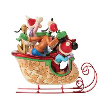 Preview: A Sleigh Full of Joy – Weihnachts-Schlitten mit Mickey & Friends von Disney Traditions by Jim Shore