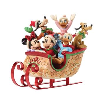 A Sleigh Full of Joy – Weihnachts-Schlitten mit Mickey & Friends von Disney Traditions by Jim Shore