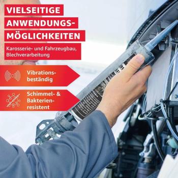 Everglue 1K MS Polymer Karosseriekleber flexibel silikonfrei schwarz 2 x 440g