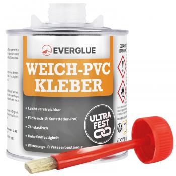 Eine Dose Teichfolienkleber Weich-PVC Kleber mit Pinsel