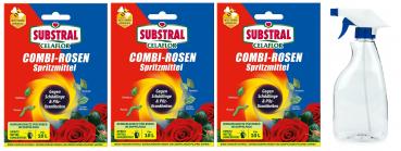 3x Substral Celaflor Combi-Rosen Spritzmittel 1x15 + 2 x 4 ml + Sprühflasche (500 ml)