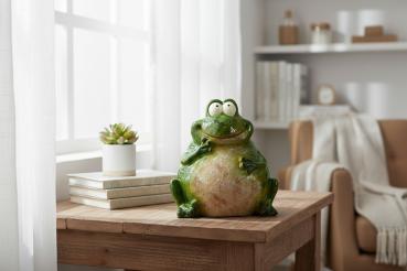 Preview: Frosch sitzend 24 cm Cartoon-Stil 704641