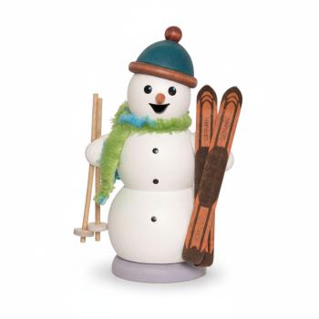 Kuhnert Räucherfigur Schneemann mit Skiern (13 cm) - Kopie