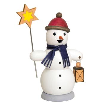 Kuhnert Räucherfigur Schneemann Sternsinger (13 cm)