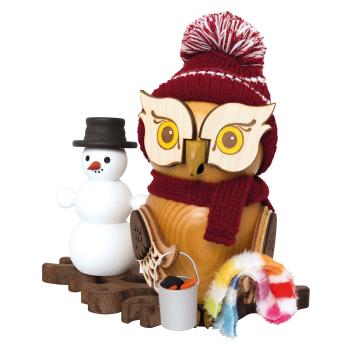 Raucheule mit Schneemann 37248
