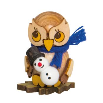 Kuhnert Eulenkind mit Schneemann 37426