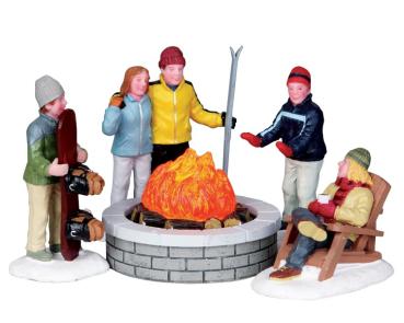 Lemax Lagerfeuer-Set / Fire Pit Set 04223