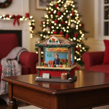 Preview: LEMAX Christmas Candles – Beleuchtete Weihnachtsmarkthütte