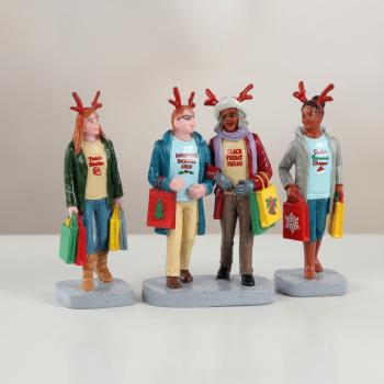Preview: Lemax 12026 – Girls Christmas Shopping Trip, Set of 3