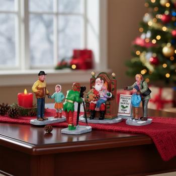 Preview: Lemax Fotos mit dem Weihnachtsmann / Photos with Santa, Set of 5 / 22032