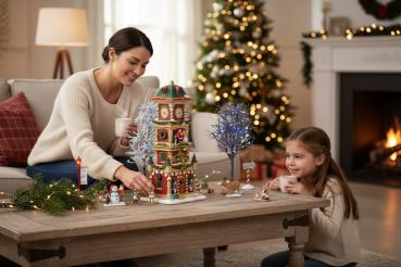 Preview: LEMAX 56673 - The Village Square Clock Tower Set