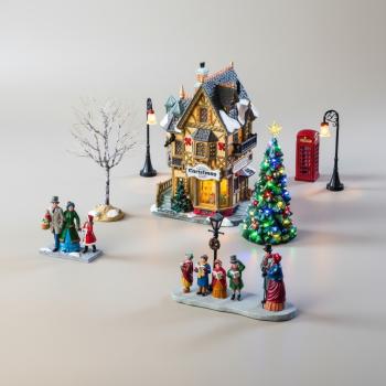Preview: LEMAX 56678 – Tannenbaum Christmas Shoppe Set – Caddington Village