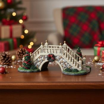 Preview: LEMAX – Park Footbridge – Festlich dekorierte Brücke für Ihr Weihnachtsdorf 63567