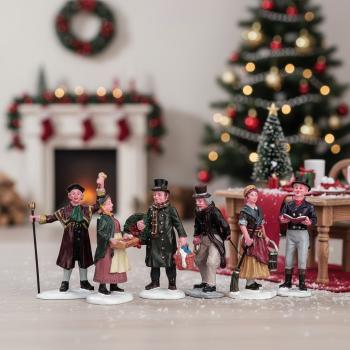 Preview: Lemax Weihnachtsdorf Figuren 6teiliges Set 92356