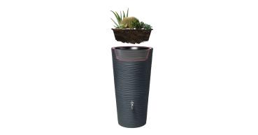 Preview: Garantia Natura 2in1 Regenspeicher 210 Liter graphitegrey