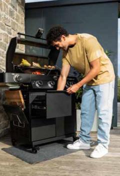 Gasgrill Rösle VIDERO PRO G4-SB smart Vario+ 50mbar + GRATIS Grillzange
