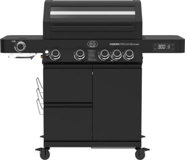 Gasgrill Rösle VIDERO PRO G4-SB smart Vario+ 50mbar + GRATIS Grillzange