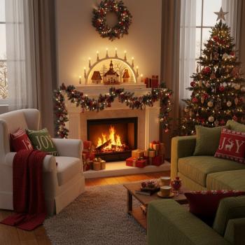 Preview: Seidel Schwibbogen „Kirche mit Sternsängern“ – LED beleuchtet, 78 x 45 cm