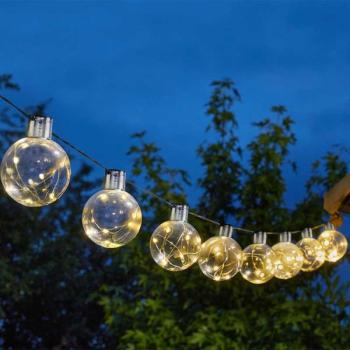 Firefly Orb 365 String Lights - Solar-Kugel-Lichterkette (10 Lichter)