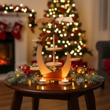 Pyramide Design "Segel" klein ohne Bestückung, Erzgebirge, Weihnachten