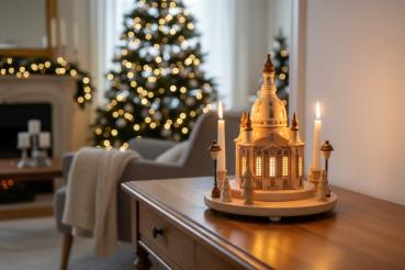 Preview: Weihnachtshaus beleuchtete Dresdner Frauenkirche 1805